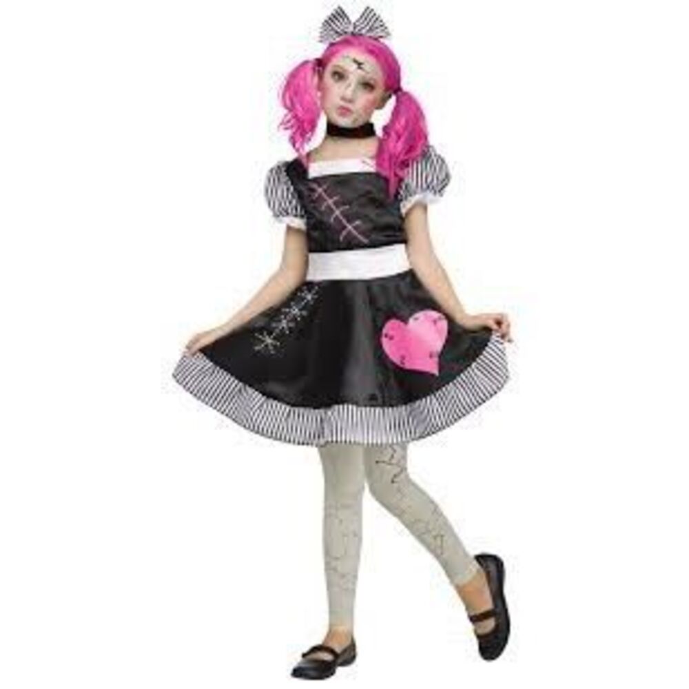 Fun‎ world broken doll Sally costume Sz 8-10